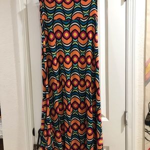 LuLaRoe Peacock/Modern Maxi Skirt